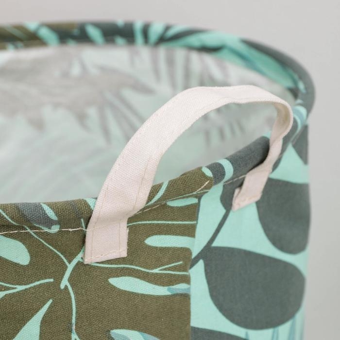 Корзина бельевая текстильная «Джунгли», 35×45 см Корзина бельевая текстильная «Джунгли», 35×45 см