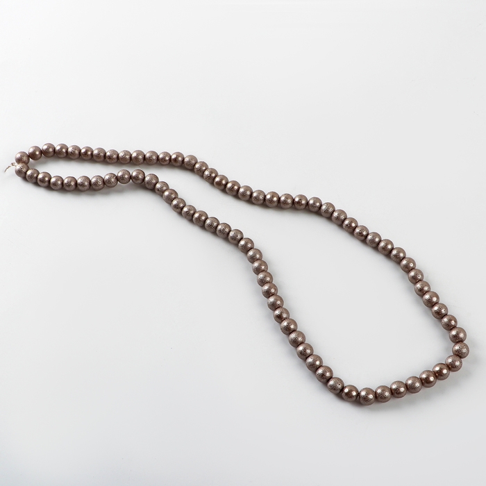 Бусины из стекла, набор 78 шт., размер 1 шт. — 10 мм, цвет коричневый