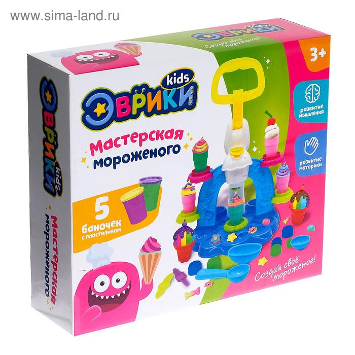 Набор для игры с пластилином «Фабрика мороженого» Набор для игры с пластилином «Фабрика мороженого»