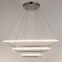 Люстра BayerLux 59913/3 LED 114Вт 4000К серебро 71х71х2-82 см Люстра BayerLux 59913/3 LED 114Вт 4000К серебро 71х71х2-82 см