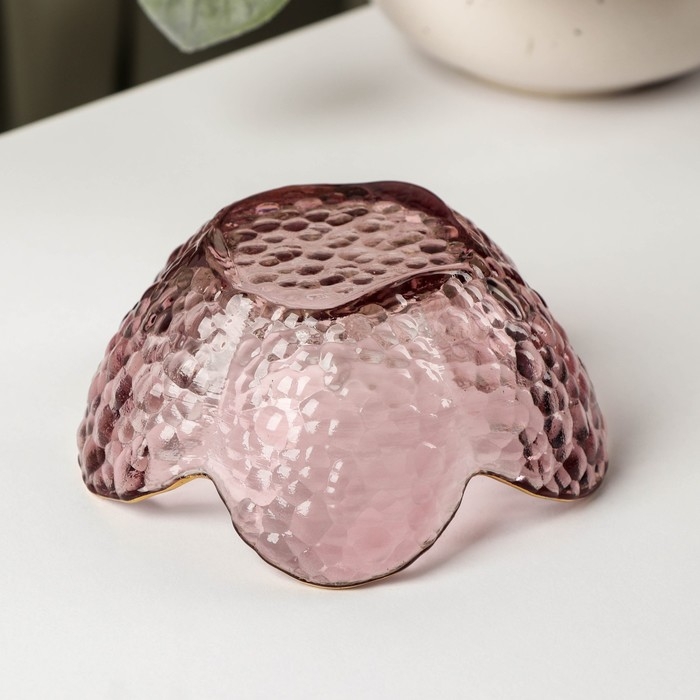 Миска стеклянная фигурная «Цветок», 60 мл, 9×4 см Миска стеклянная фигурная «Цветок», 60 мл, 9×4 см