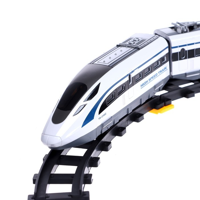 Железная дорога «Скорый поезд», радиоуправление, световые и звуковые эффекты Железная дорога «Скорый поезд», радиоуправление, световые и звуковые эффекты