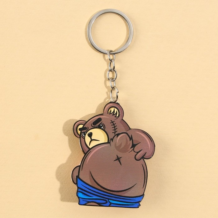Брелок мялка для ключей «Плохой медведь» 4.6 х 7 см Брелок мялка для ключей «Плохой медведь» 4.6 х 7 см