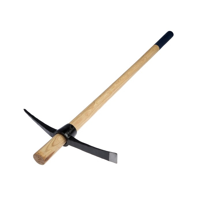 Кирка ТУНДРА, кованая, деревянная рукоятка 900 мм, 1000 г Кирка ТУНДРА, кованая, деревянная рукоятка 900 мм, 1000 г