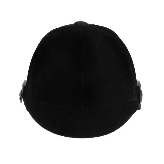 Шлем для верховой езды, бархат, одноразмерный, черный Шлем для верховой езды, бархат, одноразмерный, черный