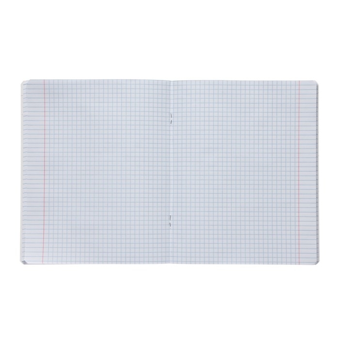 Тетрадь предметная "Зверобудни", 48 листов в клетку "Геометрия", обложка картон, ламинация SoftTouch