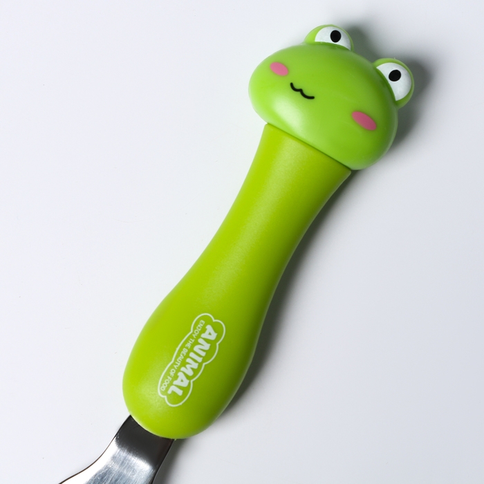 Набор детских столовых приборов в футляре «Лягушата», вилка, ложка Набор детских столовых приборов в футляре «Лягушата», вилка, ложка