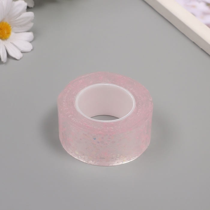 Клейкая нано-лента декоративная силикон Клейкая нано-лента декоративная силикон "Сияние. Розовый" 3 см, дл. 3 м 6,8х6,8х3 см