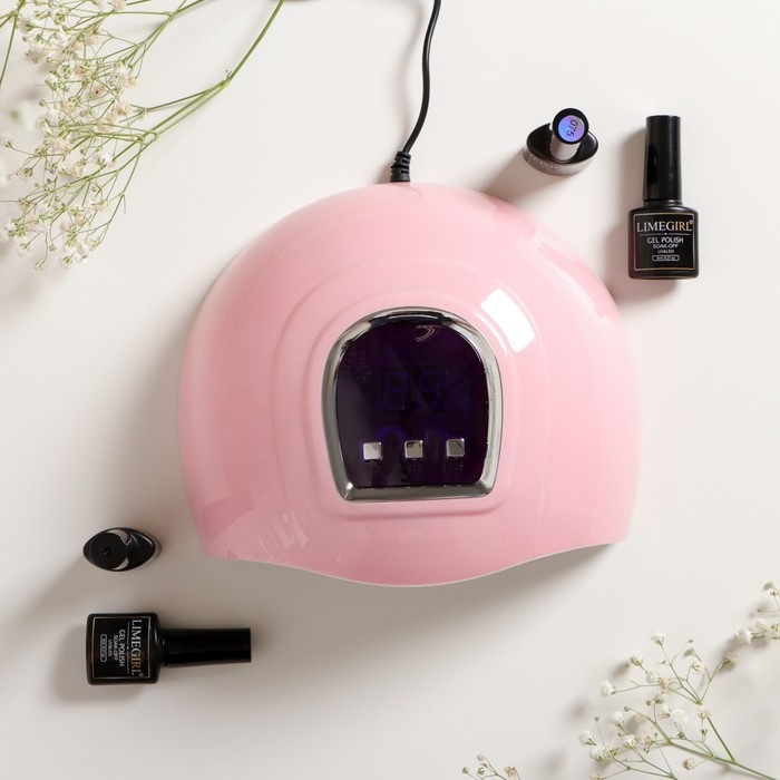 Набор для маникюра Luazon, лампа LUF-19, 54 Вт, 18 диодов, инструменты, лаки Набор для маникюра Luazon, лампа LUF-19, 54 Вт, 18 диодов, инструменты, лаки