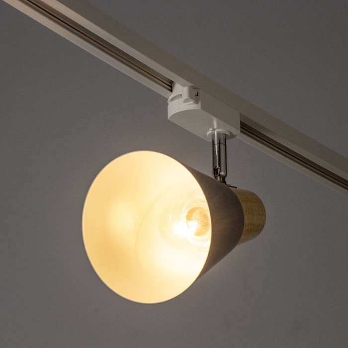 Светильник трековый Светильник трековый "Паулина" Е27 40Вт серый 16х12х18см