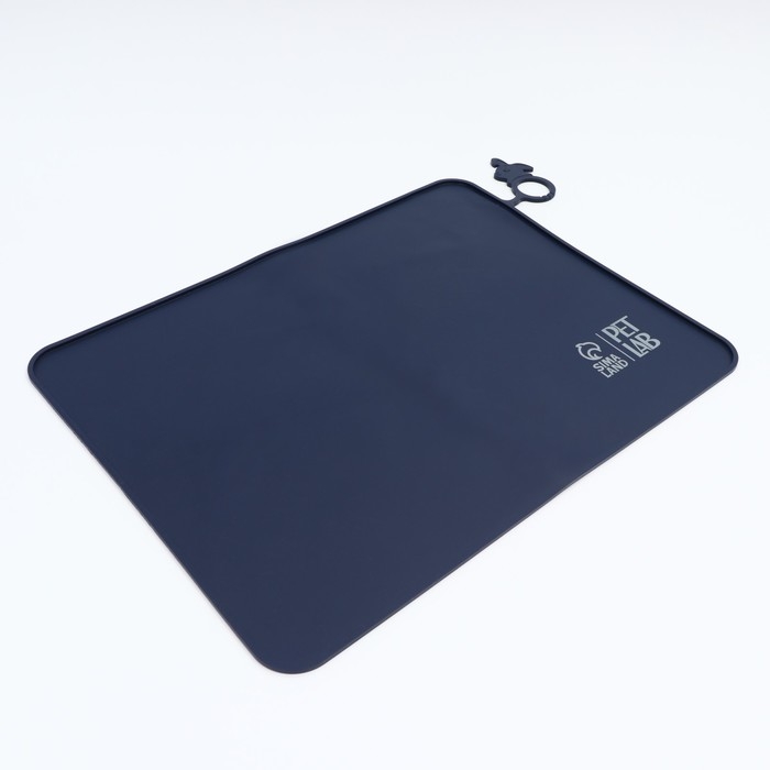 Коврик силиконовый под миску, 40 х 30 см, синий Коврик силиконовый под миску, 40 х 30 см, синий