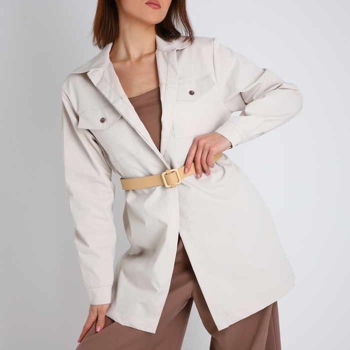 Ремень женский, ширина 3 см, пряжка металл, цвет бежевый Ремень женский, ширина 3 см, пряжка металл, цвет бежевый