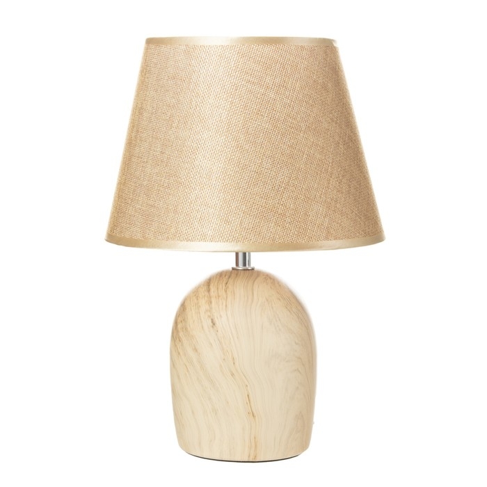 Настольная лампа Настольная лампа "Вудланд" E14 40Вт коричневый 23х23х35 см RISALUX