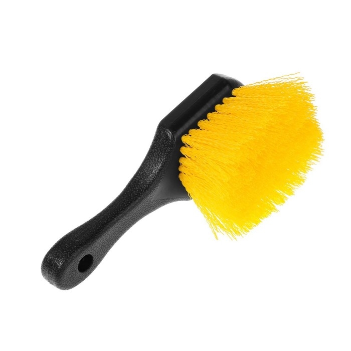 Щетка для мытья колес, мягкий ворс 21 см, желтый Щетка для мытья колес, мягкий ворс 21 см, желтый