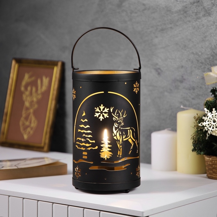 Фигура световая Фигура световая "Лесная поляна", 12.3x21 см, 1 LED. АААх3 (не в компл.), свечение тёплое белое