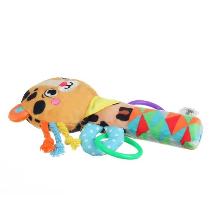 Игрушка - пищалка  Игрушка - пищалка "Леопард" с погремушкой