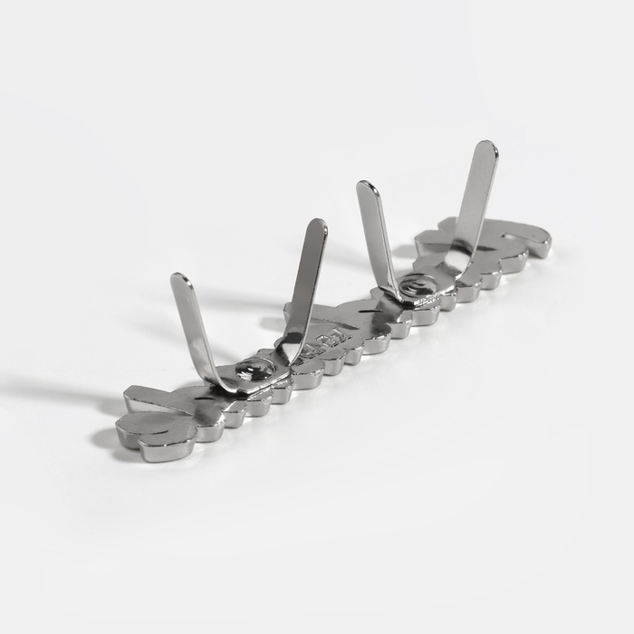 Декоративные элементы на прокол «Hand made», 5,4 × 1 см, 10 шт, цвет серебряный Декоративные элементы на прокол «Hand made», 5,4 × 1 см, 10 шт, цвет серебряный