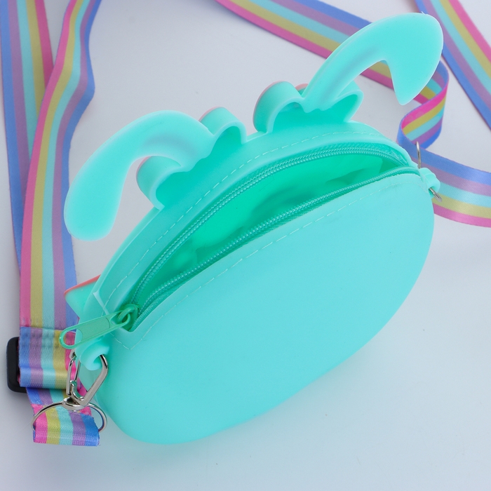 Сумка детская на молнии «Выбражулька», цвет бирюзовый