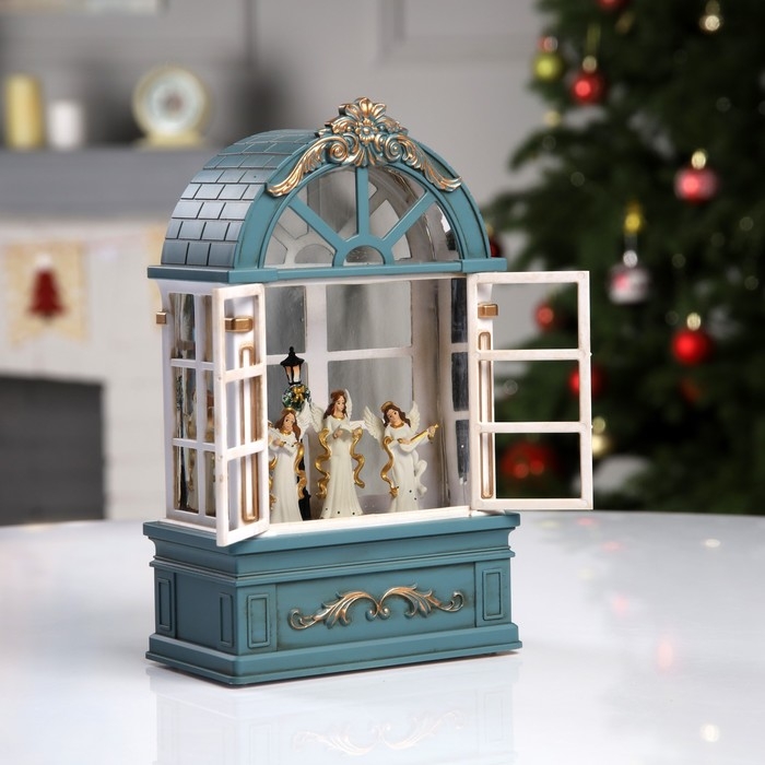 Светодиодная фигура «Ангелы в арке» 13.5 × 22 × 7.8 см, пластик, батарейки ААх3 (не в комплекте), USB, свечение тёплое белое Светодиодная фигура «Ангелы в арке» 13.5 × 22 × 7.8 см, пластик, батарейки ААх3 (не в комплекте), USB, свечение тёплое белое