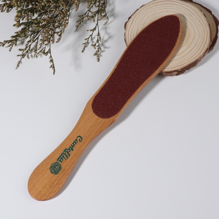 Тёрка для ног, наждачная, двусторонняя, 26,5 см, деревянная Тёрка для ног, наждачная, двусторонняя, 26,5 см, деревянная