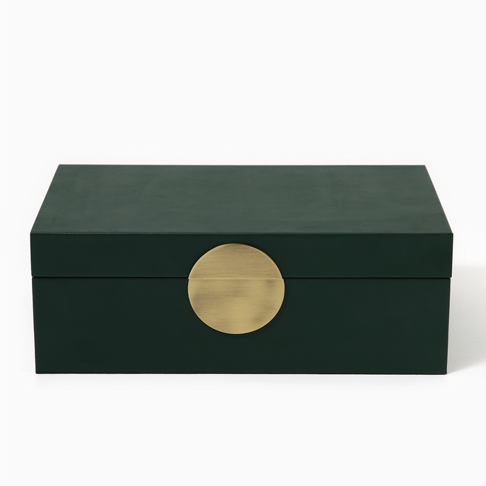 Шкатулка для украшений «Изумруд» экокожа, набор 2 шт. Шкатулка для украшений «Изумруд» экокожа, набор 2 шт.