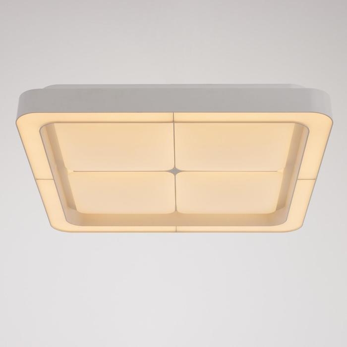 Люстра с ПДУ 60407/1 LED 144Вт диммер 3000-6000К белый 50х50х8 см BayerLux