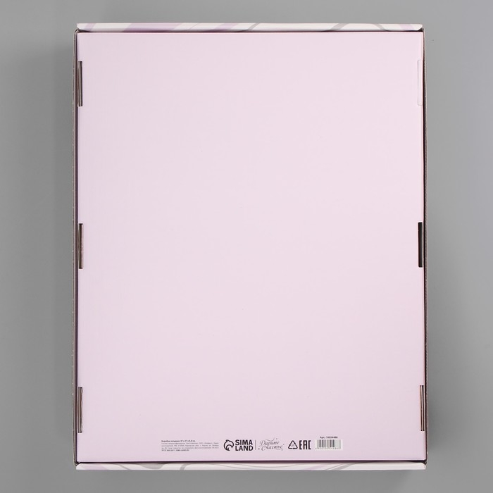 Коробка подарочная под постельное бельё, упаковка, «Текстура», 47 х 37 х 8.8 см Коробка подарочная под постельное бельё, упаковка, «Текстура», 47 х 37 х 8.8 см