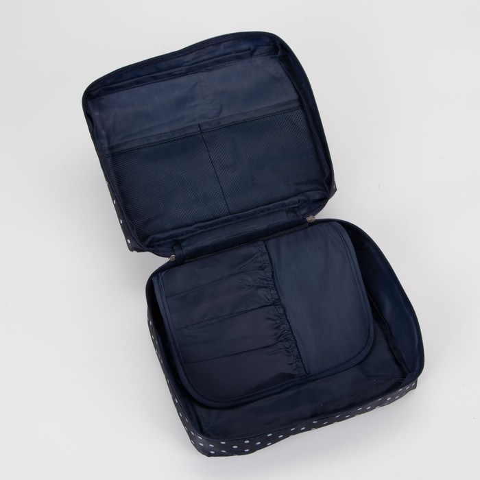 Косметичка на молнии, цвет синий Косметичка на молнии, цвет синий