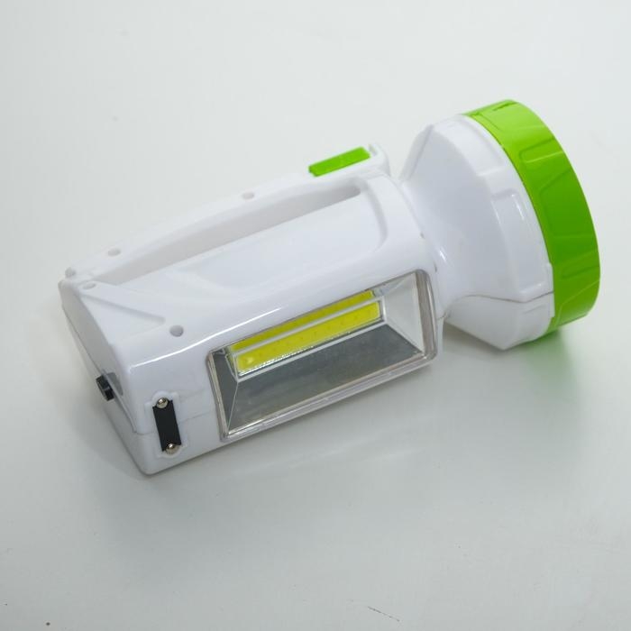 Фонарь ручной аккумуляторный  Фонарь ручной аккумуляторный "Мастер К.", MHA-W3D2 (3 В),800 мАч, 1 Вт+3 Вт,100 лм, зеленый