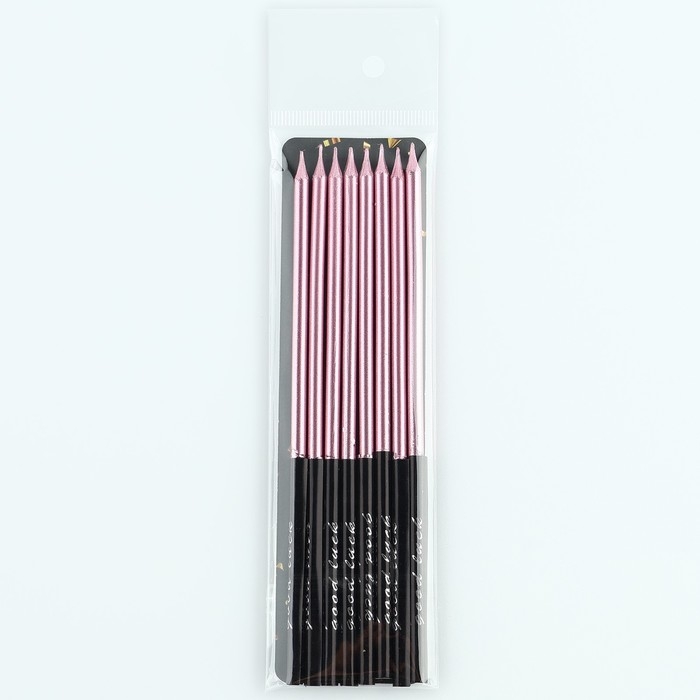 Свечи для торта «В твой особенный день», розовый, 8 шт, 14,9 х 0,5 см Свечи для торта «В твой особенный день», розовый, 8 шт, 14,9 х 0,5 см