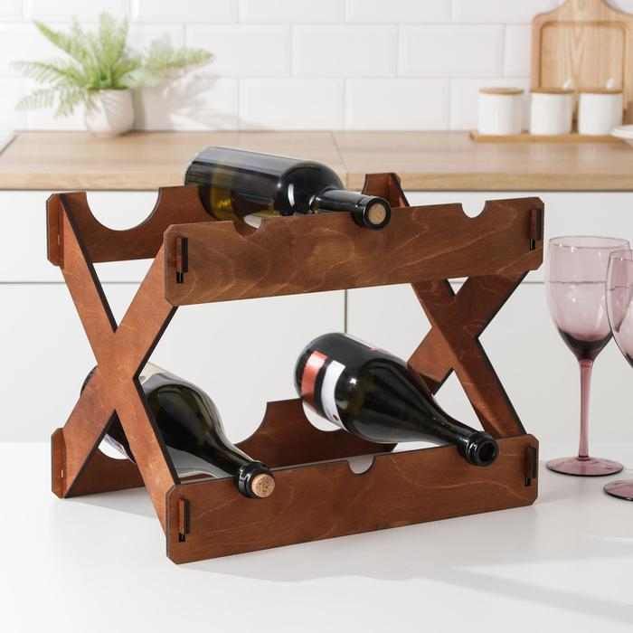 Подставка для 6 бутылок, 30×40×27 см Подставка для 6 бутылок, 30×40×27 см