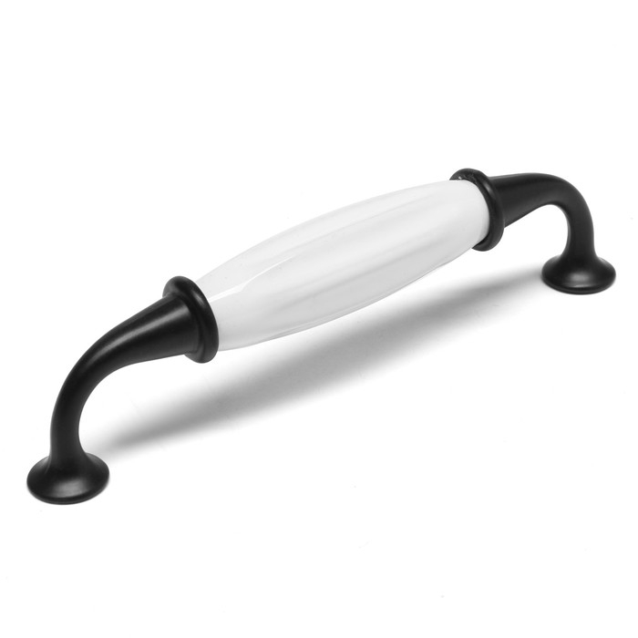 Ручка скоба STYLISH Ceramics 003, 128 мм,керамическая чёрная Ручка скоба STYLISH Ceramics 003, 128 мм,керамическая чёрная