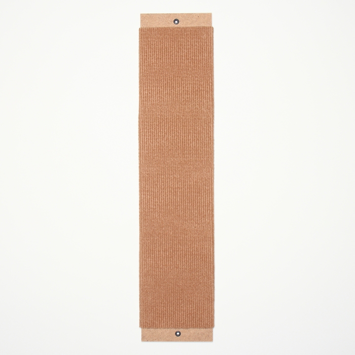 Когтеточка с пропиткой  Когтеточка с пропиткой "Пижон", ДВП ковролин, 55х 13 см, бежевая