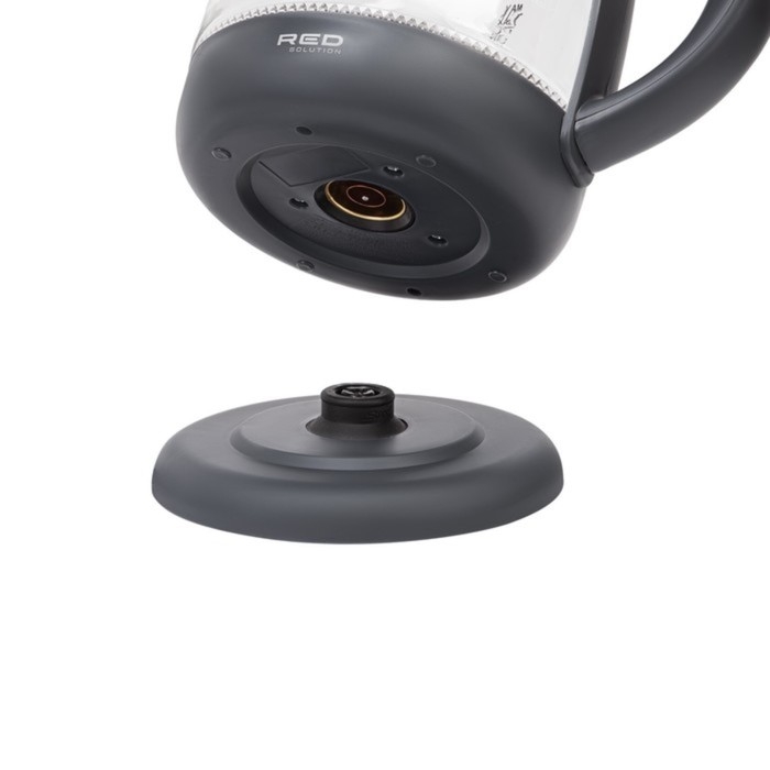 Чайник электрический RED Solution RK-G185, стекло, 1.7 л, 2200 Вт, чёрный Чайник электрический RED Solution RK-G185, стекло, 1.7 л, 2200 Вт, чёрный