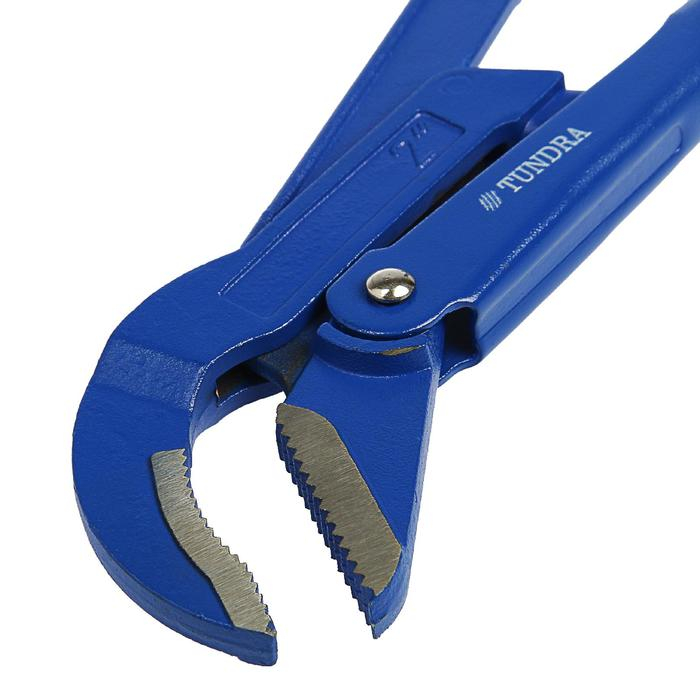 Ключ трубный рычажный ТУНДРА, полукруглый зажим 45°, раскрытие до 65 мм, №3, 2 Ключ трубный рычажный ТУНДРА, полукруглый зажим 45°, раскрытие до 65 мм, №3, 2"