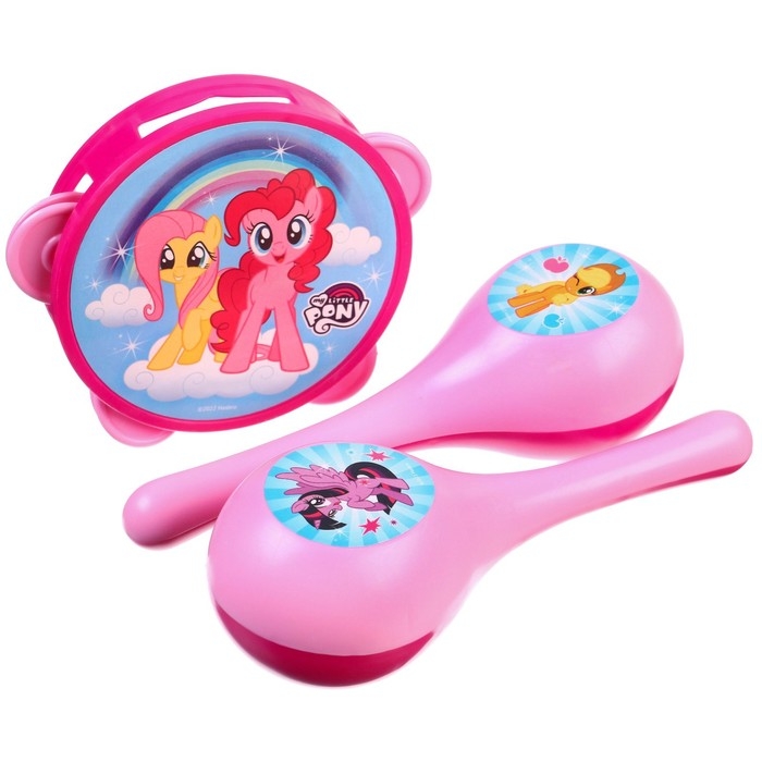 Музыкальные инструменты «Маракасы и бубен» My little pony, 3 предмета Музыкальные инструменты «Маракасы и бубен» My little pony, 3 предмета