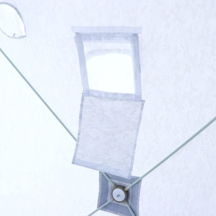 Палатка зимняя куб СЛЕДОПЫТ 1.8 х 1.8 м, ткань Oxford, цвет сине-белый с принтом Палатка зимняя куб СЛЕДОПЫТ 1.8 х 1.8 м, ткань Oxford, цвет сине-белый с принтом