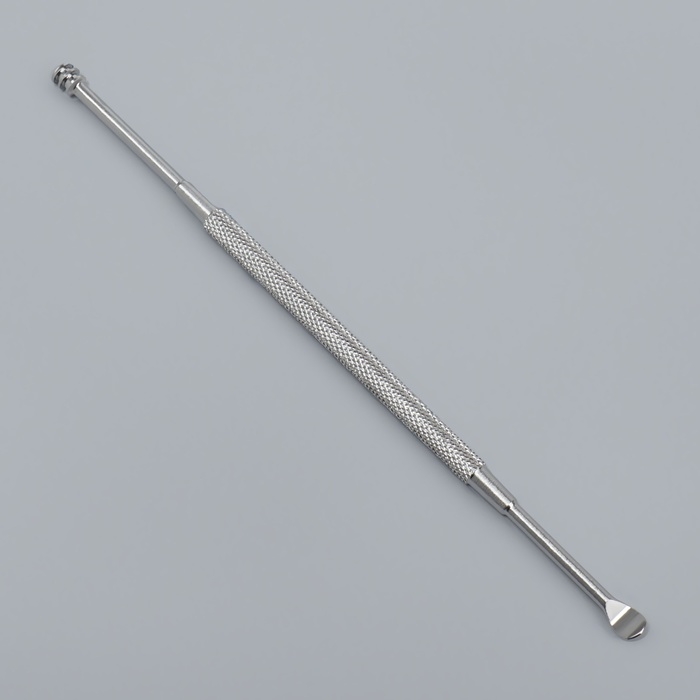 Ухочистка, двухсторонняя, металл, 12 см, цвет серебристый Ухочистка, двухсторонняя, металл, 12 см, цвет серебристый