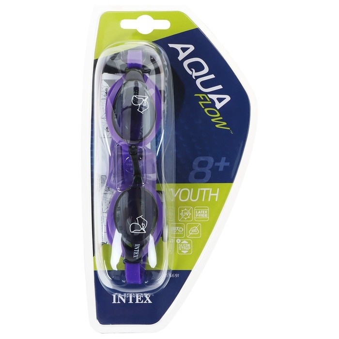 Очки для плавания SPORT RACING, от 8 лет, цвет МИКС Очки для плавания SPORT RACING, от 8 лет, цвет МИКС