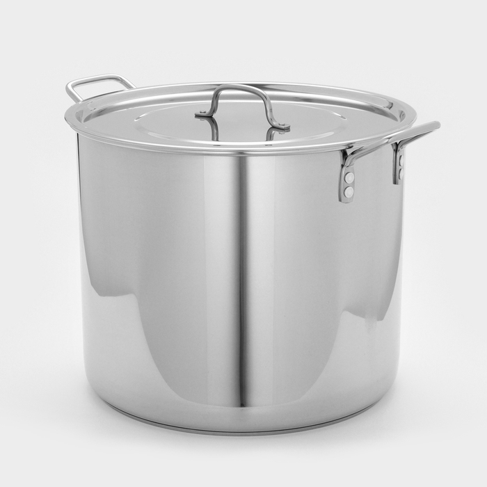 Котел из нержавеющей стали «Общепит», 35 л, d=40 см, h=33 см, капсульное дно, индукция Котел из нержавеющей стали «Общепит», 35 л, d=40 см, h=33 см, капсульное дно, индукция