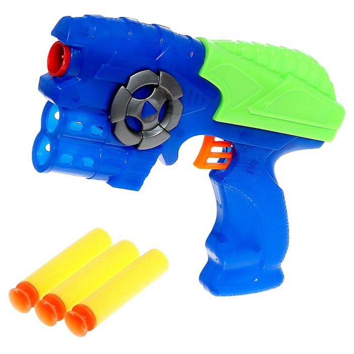 Бластер «Комбат», стреляет мягкими пулями, цвет МИКС Бластер «Комбат», стреляет мягкими пулями, цвет МИКС