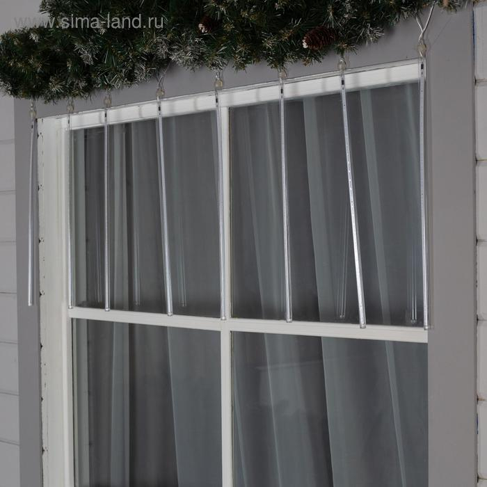 Гирлянда «Сосульки» 2.5 × 0.5 м, IP65, прозрачная нить, 288 LED, свечение синее с эффектом стекания, 12 В Гирлянда «Сосульки» 2.5 × 0.5 м, IP65, прозрачная нить, 288 LED, свечение синее с эффектом стекания, 12 В