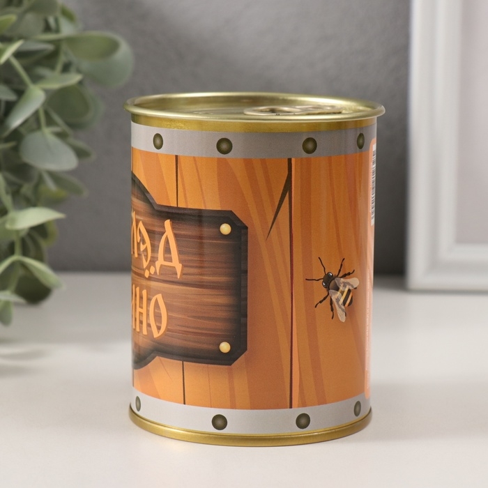 Копилка-банка металл Копилка-банка металл "На мед и вино"