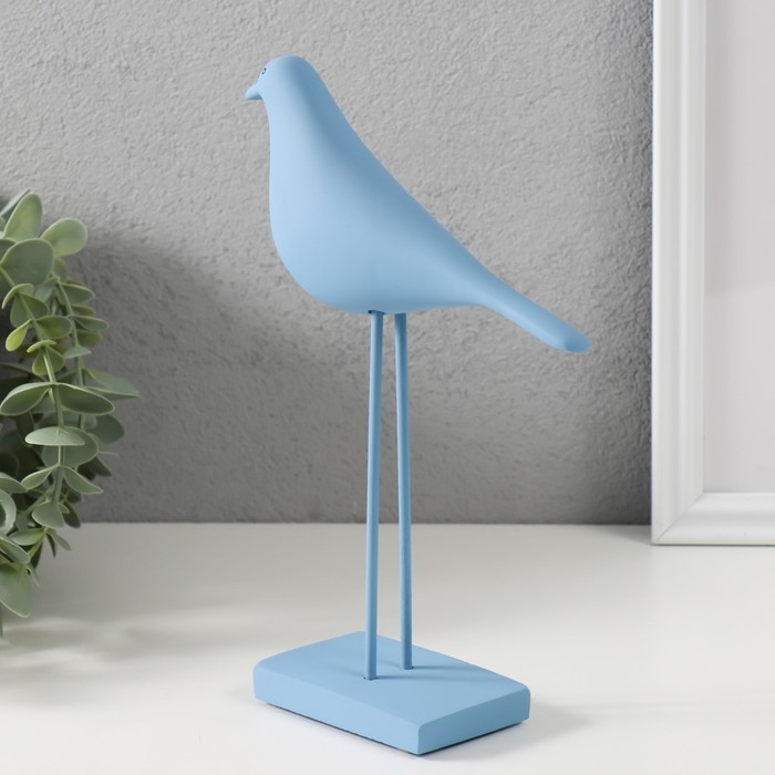 Сувенир полистоун Сувенир полистоун "Птица - длинные лапки" нежно-голубая 22х15 см