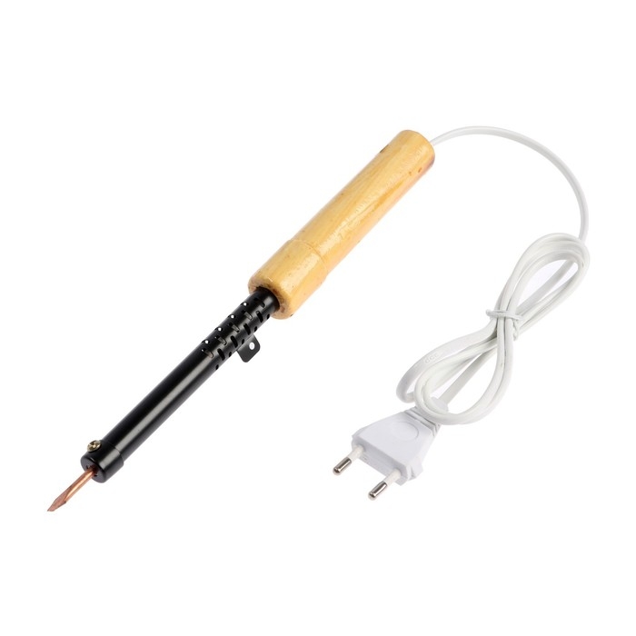 Паяльник ТУНДРА, ЭПСН, деревянная рукоятка, клиновидное жало d=3.5 мм, 25 Вт, 220 В Паяльник ТУНДРА, ЭПСН, деревянная рукоятка, клиновидное жало d=3.5 мм, 25 Вт, 220 В