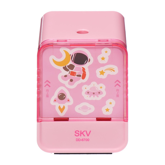 Точилка электрическая (батарейки в комплект не входят). работает от 2-х AA батареек Розовый Точилка электрическая (батарейки в комплект не входят). работает от 2-х AA батареек Розовый