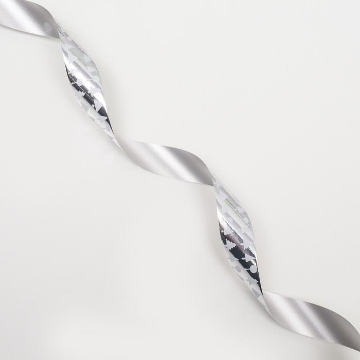 Новый год. Лента для декора и подарков, ёлки, 2 см х 45 м Новый год. Лента для декора и подарков, ёлки, 2 см х 45 м