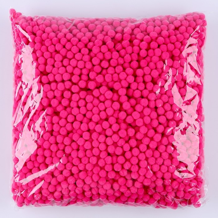 Набор деталей для декора &laquo;Бомбошки&raquo;, набор 5000 шт., размер 1 шт. &mdash; 1 см, цвет розовый