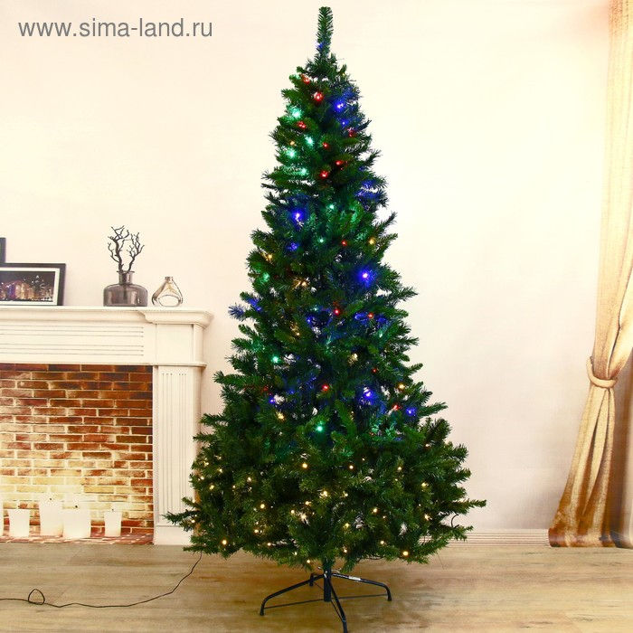 Ёлка Эксклюзив фибро зеленая классика 210 см, d нижнего яруса 120 см,982 ветки мод.SL726-210 Ёлка Эксклюзив фибро зеленая классика 210 см, d нижнего яруса 120 см,982 ветки мод.SL726-210