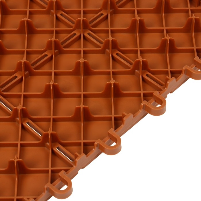 Модульное покрытие, 30 × 30 см, пластик, терракотовое, 1 шт. Модульное покрытие, 30 × 30 см, пластик, терракотовое, 1 шт.